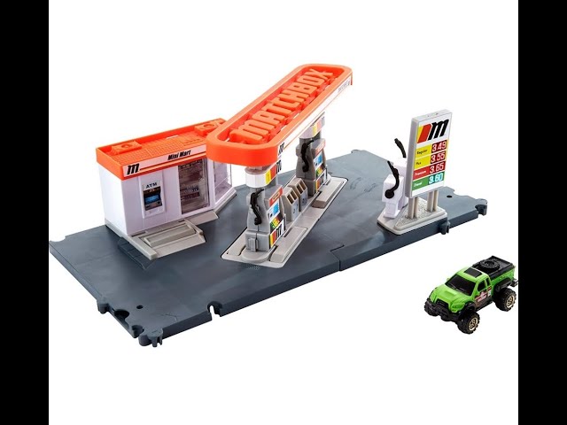 Vídeo relacionado con Matchbox Conjunto Gasolinera Action Drivers para niños a Partir de 3 años, con 1 vehículo a Escala 1:64 y gasolinera Que se Activa a Mano, Compatible con Otros Conjuntos, GVY84