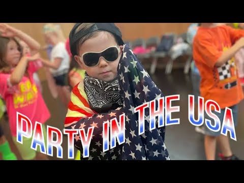 Party In The USA rehearsal with Joseph Representing the USA. Heatwave Camp 2023