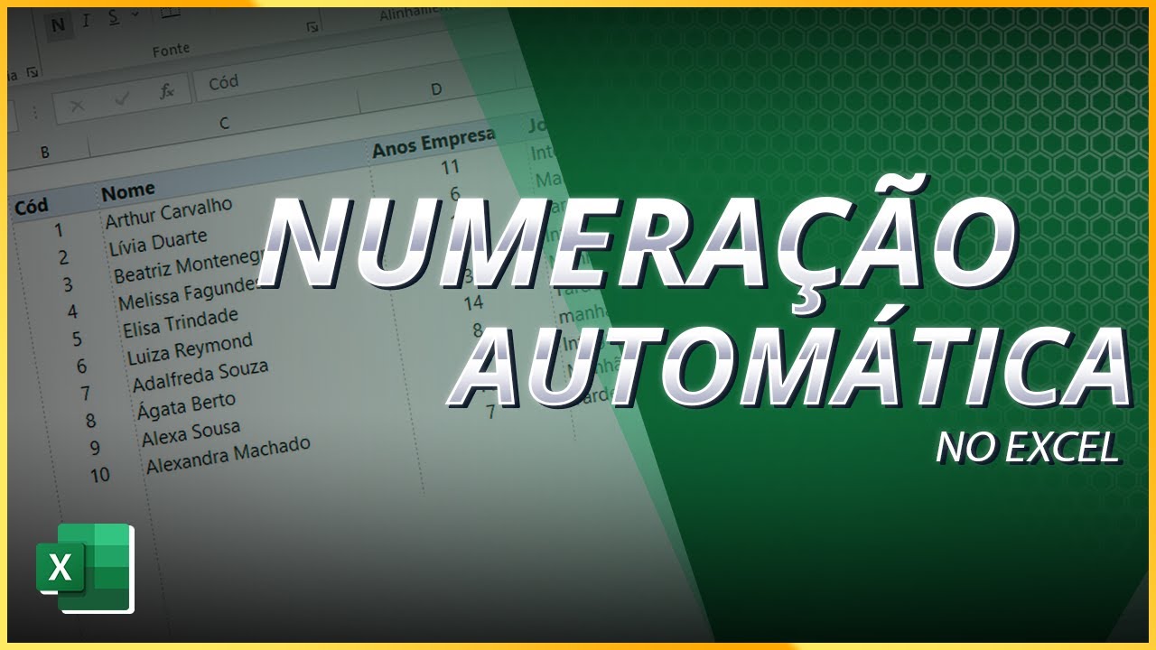 3 Formas Incríveis de Como Criar Numeração Automática no Excel