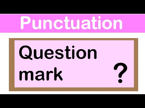 QUESTION MARK | English grammar | How to use punctuation correctly