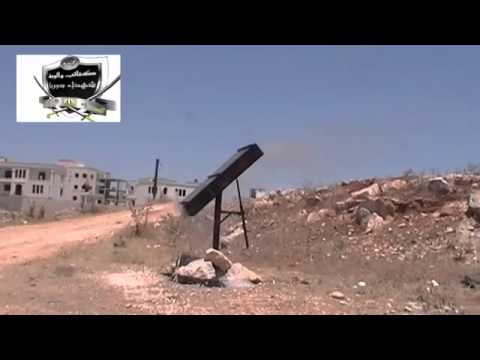 استهداف قوات النظام براجمة صواريخ كاتيوشا من قبل لواء القصاص في محافظة حلب