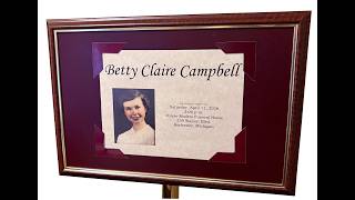 Betty Claire Campbell's Eulagy