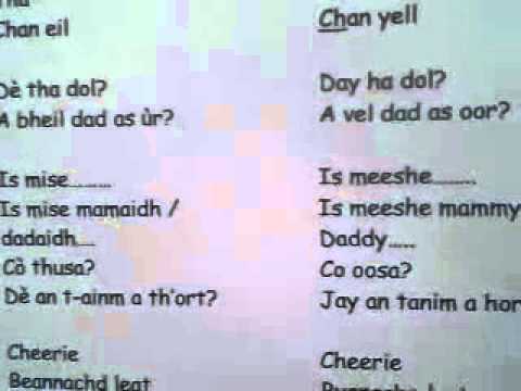 Saying hello/goodbye in Scottish Gaelic
