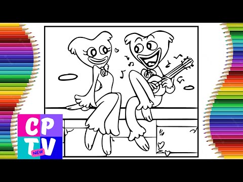 Huggy Wuggy And Kissy Missy Coloring Page/Poppy Playtime Coloring Pages/Arcando - In My Head