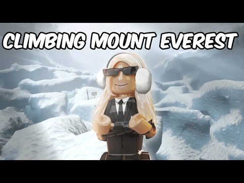 CLIMBING THE TALLEST MOUNTAIN IN ROBLOX...