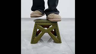 Plastová skládací židle stolička – černá 