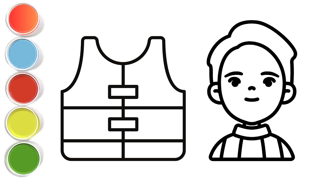 How to Draw Fireman with Jacket | Firefighter