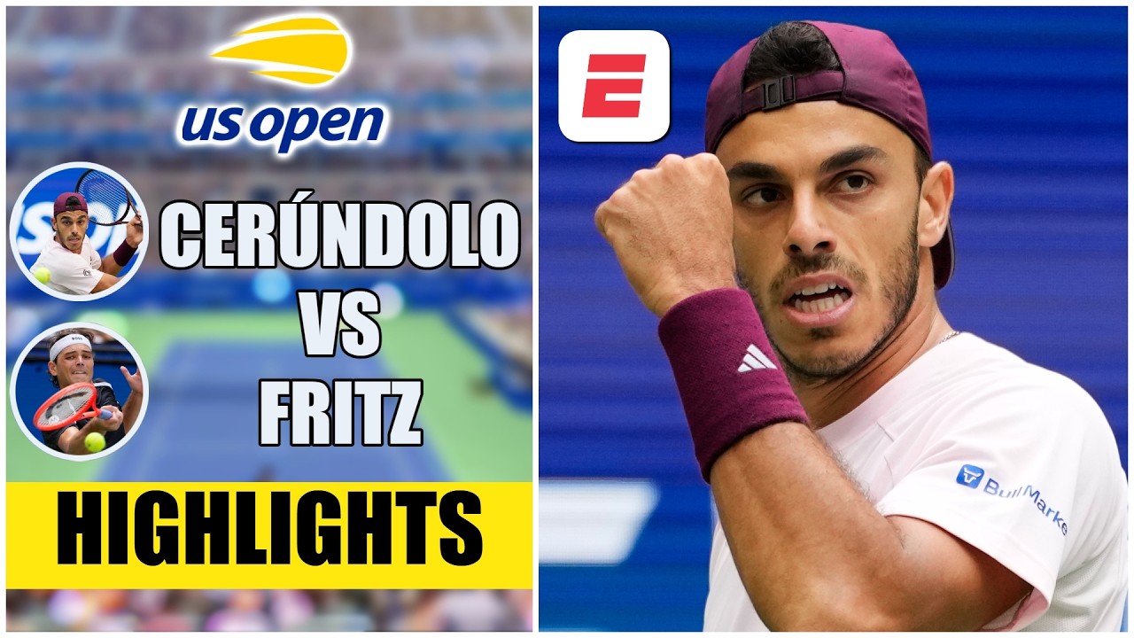 Francisco Cerúndolo vs Taylor Fritz | US OPEN 2026 | Tercera Ronda | Highlights | Resumen