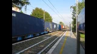 preview picture of video 'E633 con treno container a Ponte S. Marco'