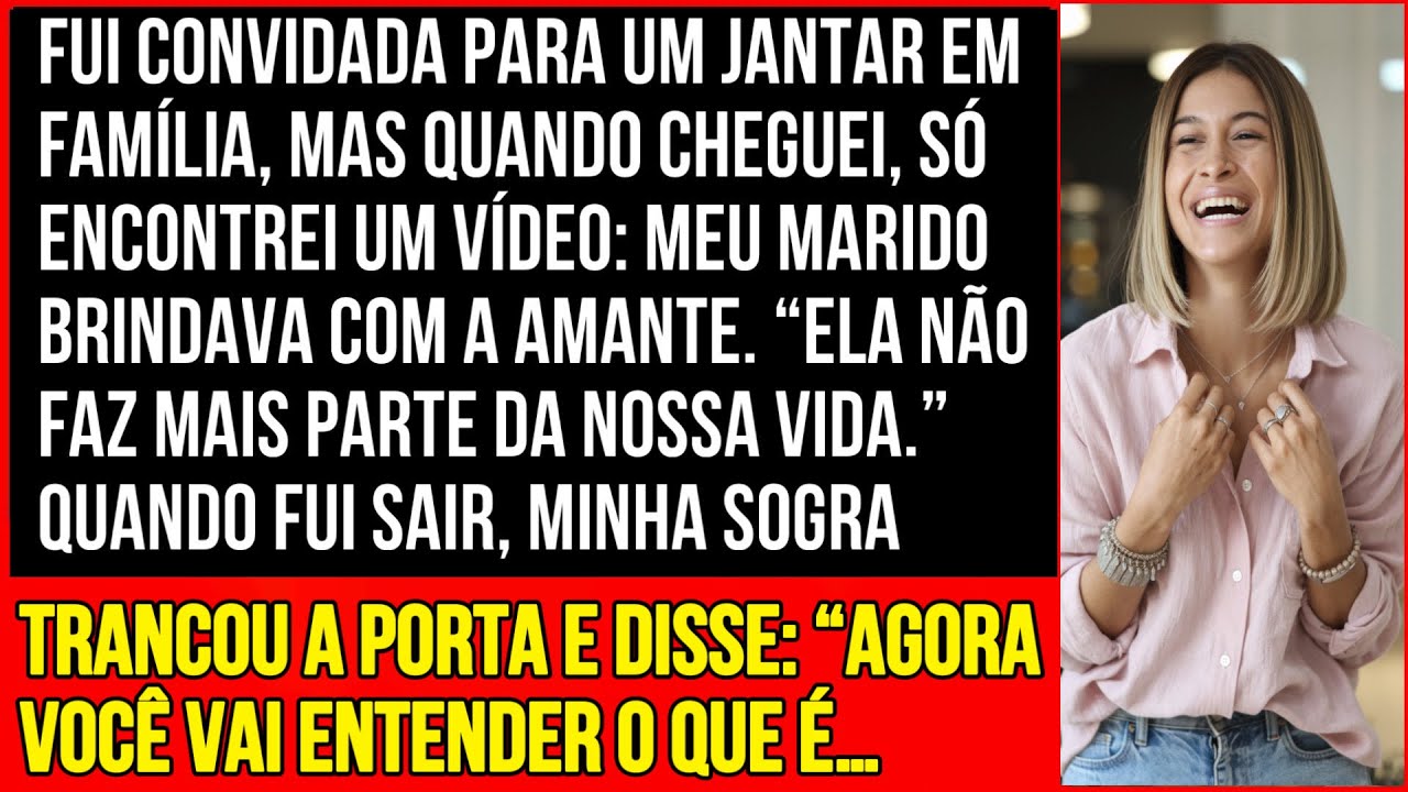 FUI AO JANTAR EM FAMÍLIA, MAS QUANDO CHEGUEI, ENCONREI UM VÍDEO: MEU MARIDO BRINDAVA COM A AMANTE...