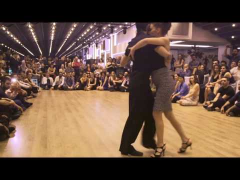  Panagiotis Karaboulas  and  Maria Mantziou  are  dancing  to  the  tango  "  La Bruja  "  by  Juan D'Arienzo  at  TanGO TO Istanbul  in  2017