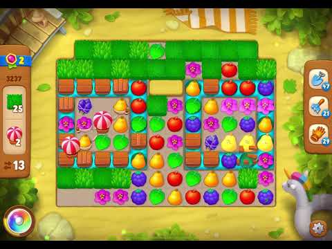 GardenScapes Level 3237 no boosters (24 moves)