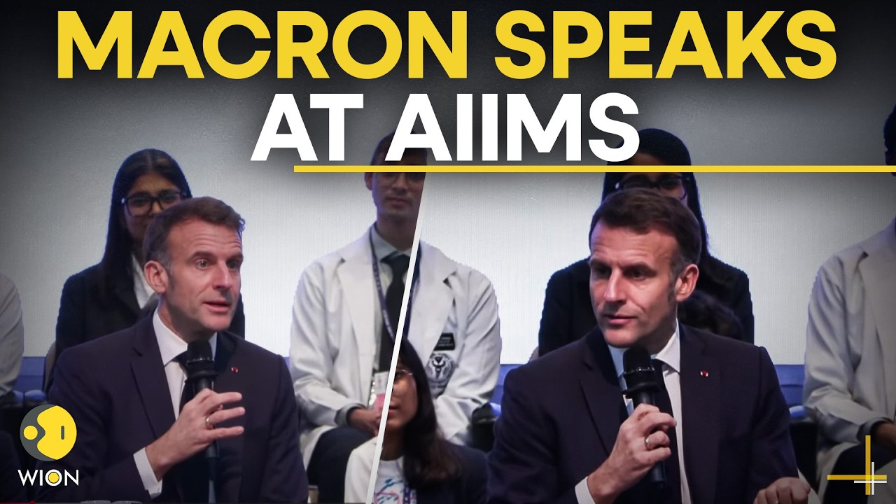 Macron In India LIVE: French President Macron Inaugurates Campus On AI In Global Health At AIIMS
