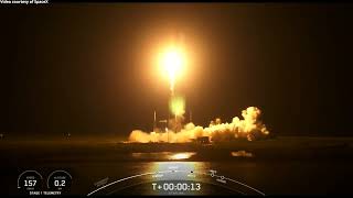 SpaceX Starlink 155 launch and Falcon 9 first stage landing, 13 April 2024