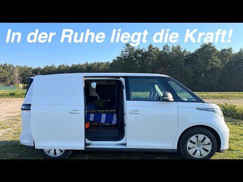 Camping mit dem ID Buzz. Ich teste zum ersten Mal Landvergnügen.