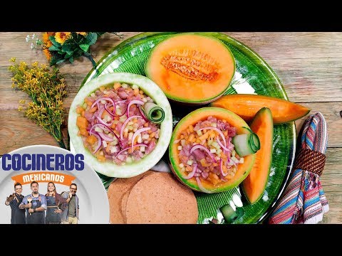 Receta: Aguachile de melón con pescado | Cocineros Mexicanos