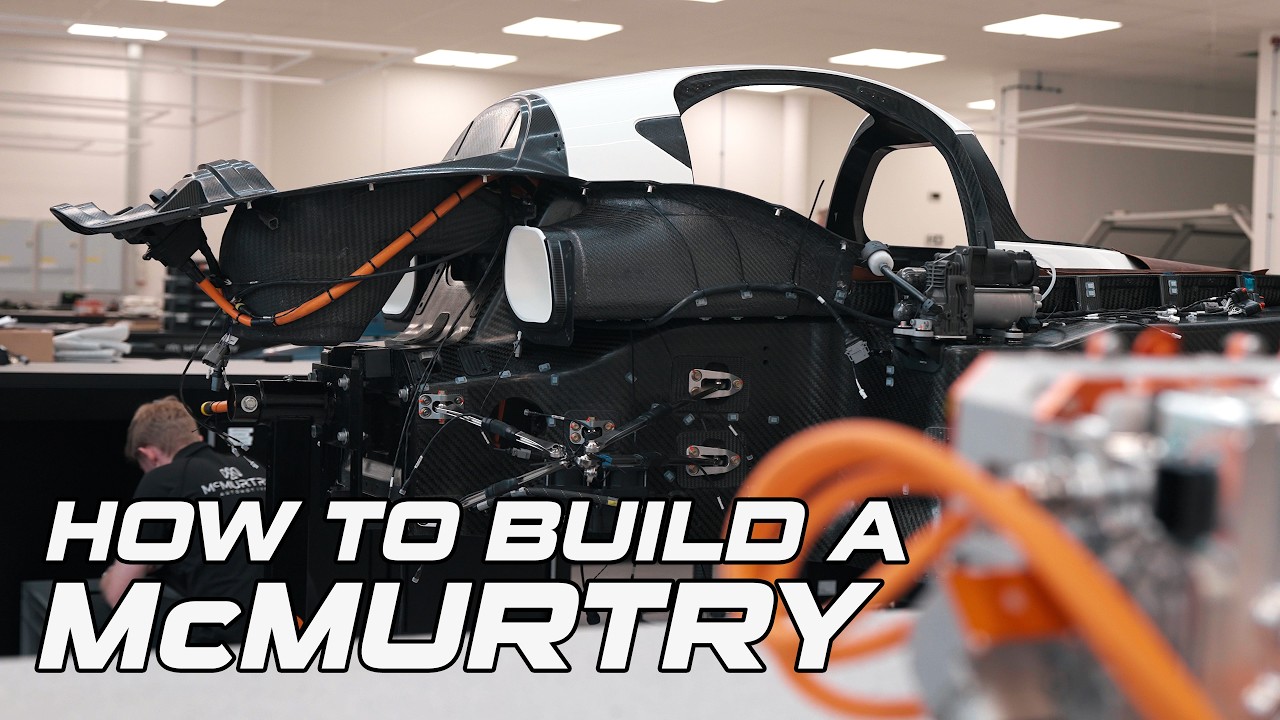 McMurtry Speirling Pure chassis build Part 2 showing upright assembly and onboard systems