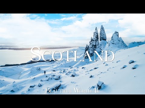 Scotland 4K Winter Relaxation Film - Calming Piano Music - Amazing Nature