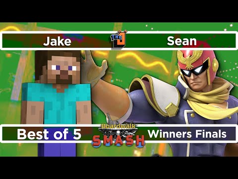 Jake (Steve) vs Sean (Captain Falcon) Winners Finals - Boardwalk Smash #33 - SSBU