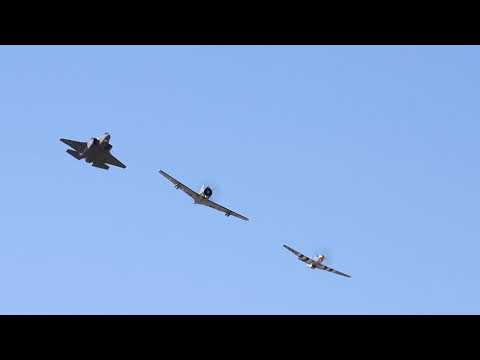 F-35 Lightning II & P-51 Mustang Heritage Flight