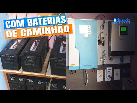 Atualização Energia Solar OffGrid com BATERIAS de CAMINHÃO do Márcio