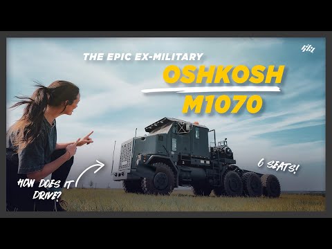 Inside a Real Tank Hauler: Oshkosh M1070 + Bonus TANK TOUR!
