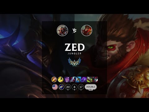 Zed Jungle vs Wukong - NA Challenger Patch 12.15