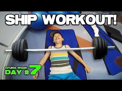 SHIP WORKOUT!!! Mini Golf & Arcade Action at Sea! [CRUISE WEEK DAY 7] Video