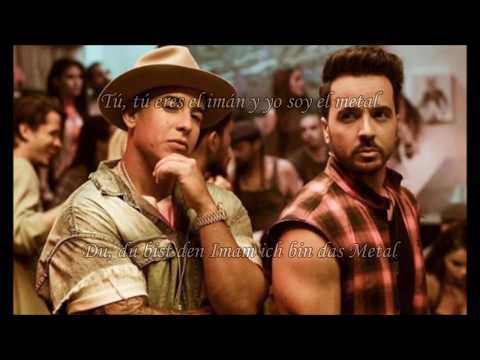 Despacito- Luis Fonsi ft Daddy Yankee letra en español/alemán (Alles langsam- Deutsche Übersetzung)