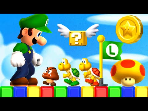 New Super Luigi Bros 2 3DS - Part 5 - World 5 - 100% Walkthrough