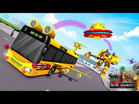 Bus Robot Car 3d - Hammer Robot Transforming Game