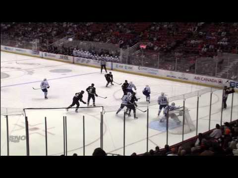 Leafs @ Ducks - Schenn Scores Empty Net   - 111128