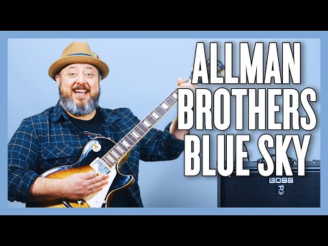 Allman Brothers Band Blue Sky Guitar Lesson + Tutorial