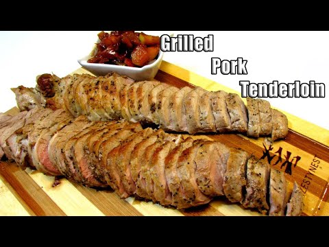 Grilled Pork Tenderloin with Apple Chutney
