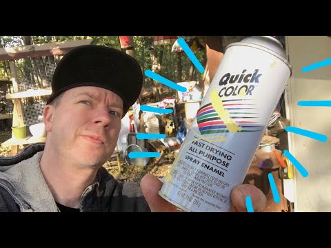 Part of a video titled DEAD SPRAY PAINT CANS- Empty them the EASY way! - YouTube