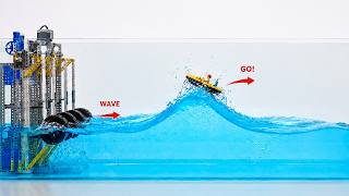 Building 10 LEGO Wave Machines to Sink Boats | Smart Lego