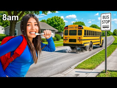 FIRST DAY of SCHOOL ROUTINE (gone wrong‼️) eslis