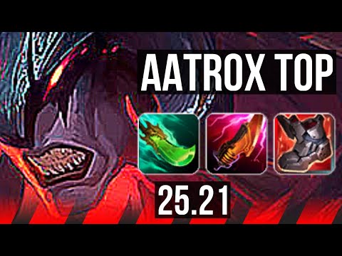 AATROX vs IRELIA (TOP) | 15/1/5, Legendary, 6 solo kills | EUW Master | 25.21