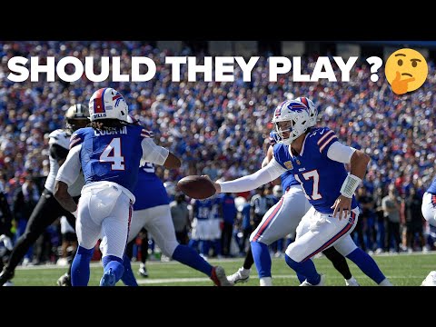 How much should Josh Allen & James Cook play in the Buffalo Bills regular season finale?