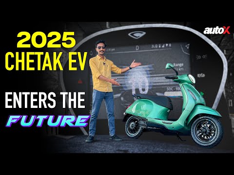 2025 Bajaj Chetak Electric Scooter | Gets Touchscreen & More Space! | First Look & Details | autoX