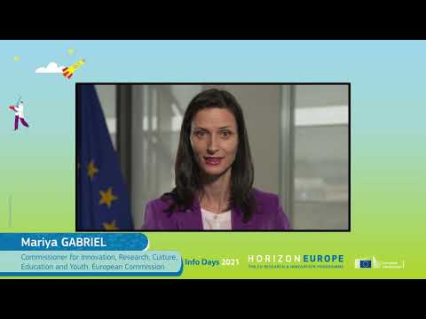 Horizon Europe Info Days - Welcome message by Commissioner Mariya Gabriel