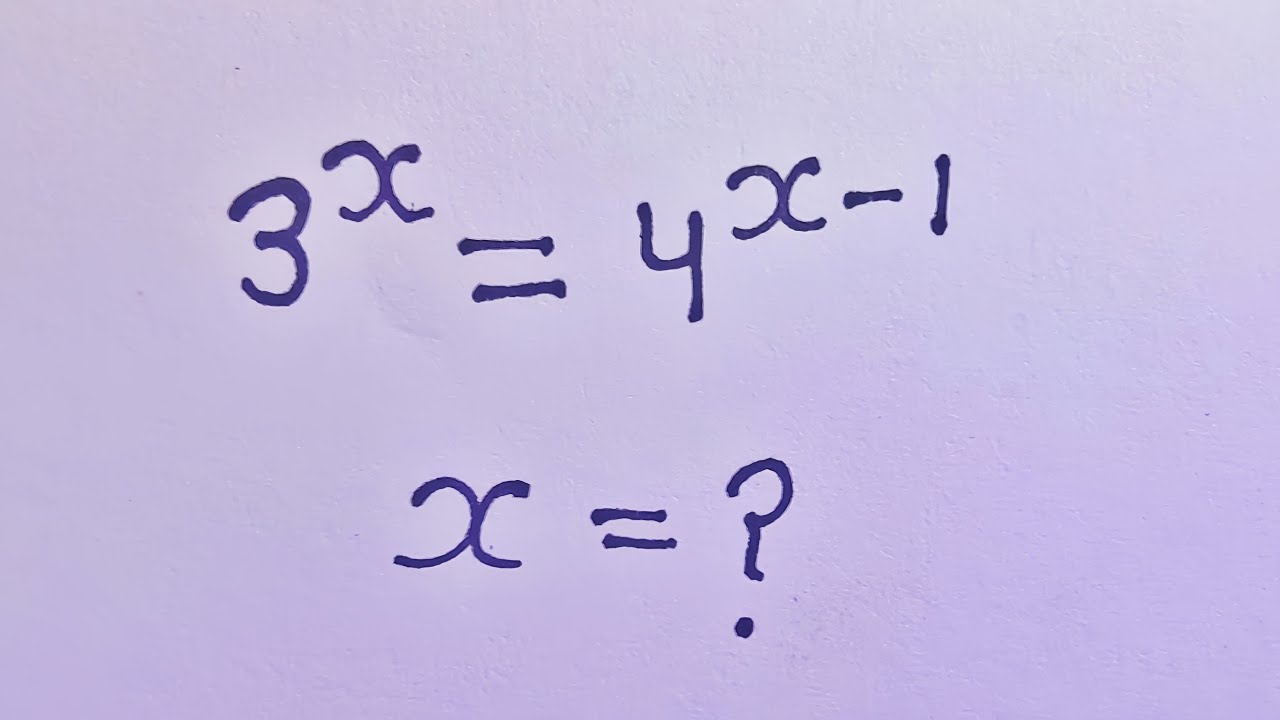 A Nice Exponential Equation | Solve Step-by-Step @RamanGMaths