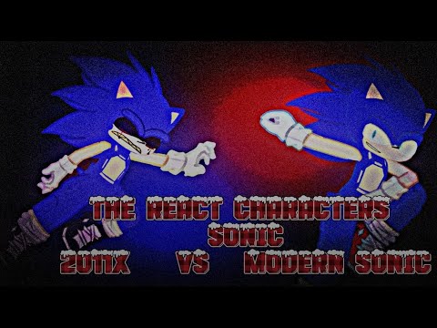The react sonic character outcome memories modern sonic vs 2011x  reaction  gacha