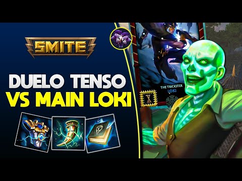 Duelo TENSO vs um MAIN LOKI! BARÃO SAMEDI - ⚡ Smite BR Ranked Duelo