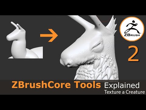 ZBrushCore Tools Explained: Texture a Creature (2/3)
