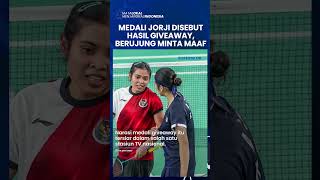 Tak Hargai Perjuangan Jorji! Raihan Medali Disebut Hasil Giveaway, Berujung dengan Permintaan Maaf