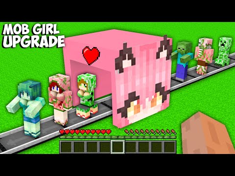 Why did I TURN ALL MOBS INTO GIRLS in Minecraft ? GIRL UPGRADE !