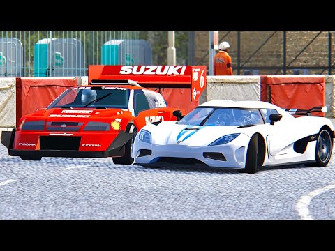 Koenigsegg Agera vs Suzuki Escudo Pikes Peak - Highlands
