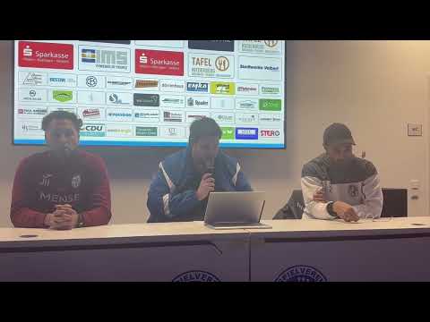 Pressekonferenz nach dem Regionalliga-Spiel SSVg. Velbert - FC Gütersloh