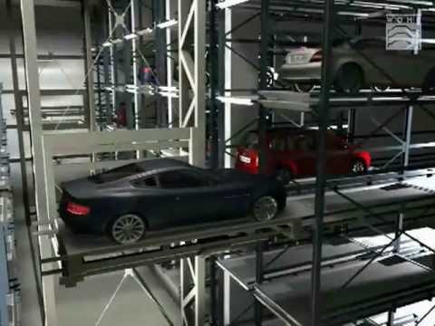 Stationnement sur 2 à 8 niveaux avec transstockeur et rotation optionnelle - Multiparker 710_3